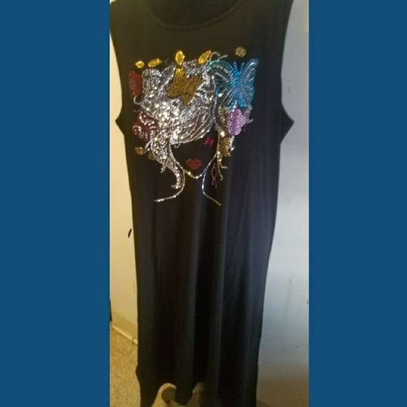 Dresses & Skirts - Embellished Shark-bite Dress